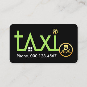 Taxitransport Rutt Riktning Visitkort
