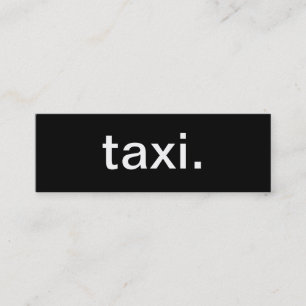 Taxivisitkort Mini Visitkort