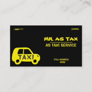 TAXIVISITKORT VISITKORT