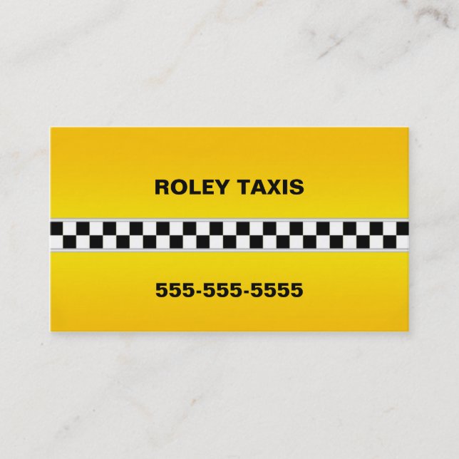 Taxivisitkort Visitkort (Framsida)
