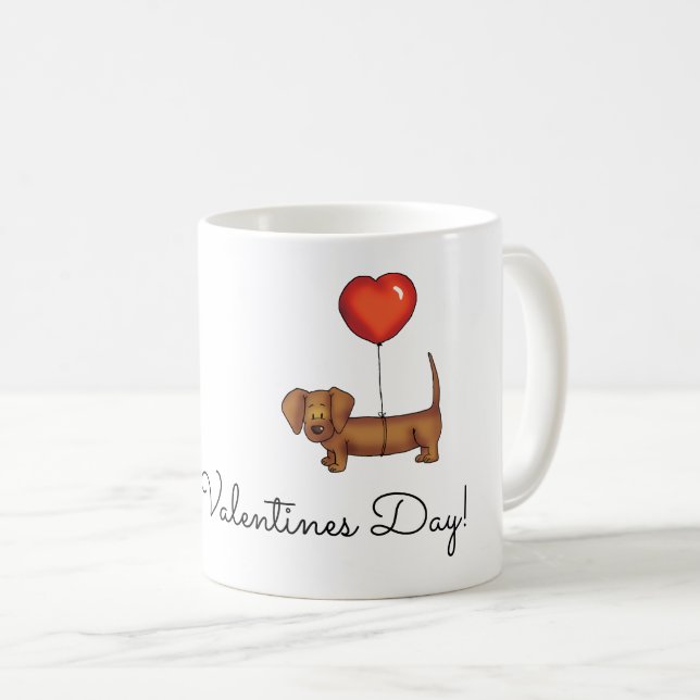 Taxkaffemugg - lycklig valentinesdag kaffemugg (Framsida höger)