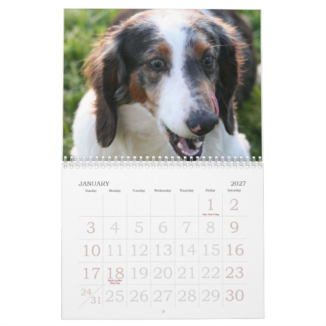 Taxkalender Kalender (Jan 2027)