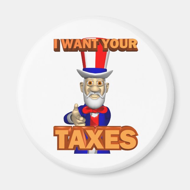 Taxman Cometh Magnet (Framsidan)