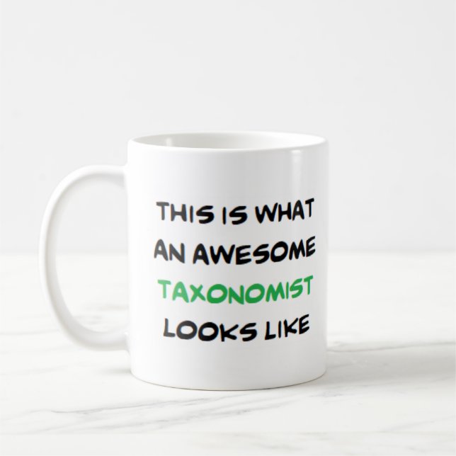 taxonomist, fantastisk kaffemugg (Vänster)
