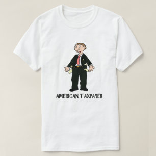 Taxpayer IRS Joke Taxday Humor Funny Fattig Guy T Shirt
