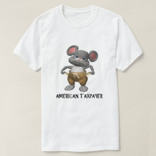 Taxpayer IRS Joke Taxday Humor Funny Mouse Cute T Shirt