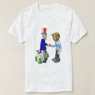 Taxpayer IRS Joke Taxday Humor Roligt farbror Sam T Shirt