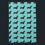 TaxSilhouette på Aquabakgrund Kökshandduk<br><div class="desc">TaxSilhouette på Aquabakgrund</div>