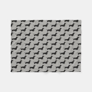 TaxSilhouettesmönster Fleecefilt