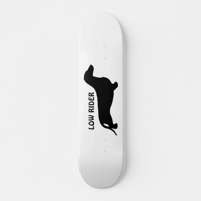 Taxsilhouettesvart + dina idéer mini skateboard bräda 18,5 cm (Framsida)