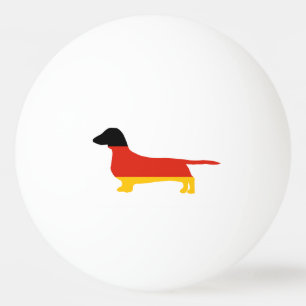 taxTyskland-flagga silhouette Pingisboll