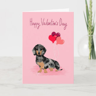 Taxvalentineskort - doxiekärlek helgkort