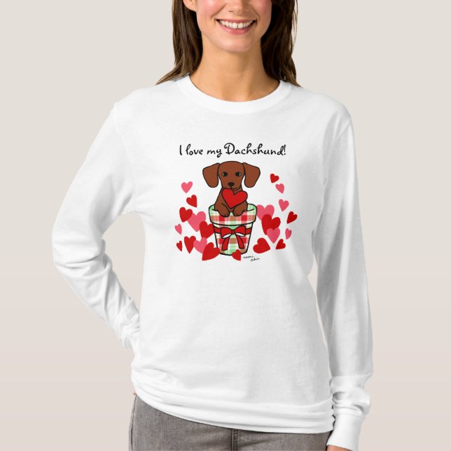 Taxvalentintecknad T Shirt (Framsida)