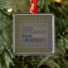 Taylor Ancient Original Scottish Tartan Julgransprydnad Metall