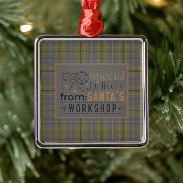 Taylor Ancient Original Scottish Tartan Julgransprydnad Metall (Träd)