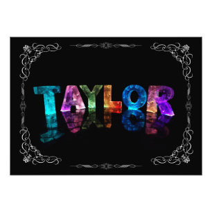 Taylor - den kända Tayloren i 3D tänder Fototryck