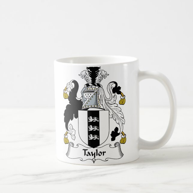 Taylor familjvapensköld kaffemugg (Höger)