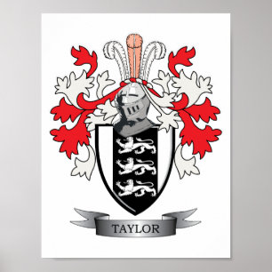 Taylor Family Crest Jackar om Arm Poster