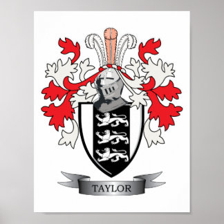 Taylor Family Crest Jackar om Arm Poster