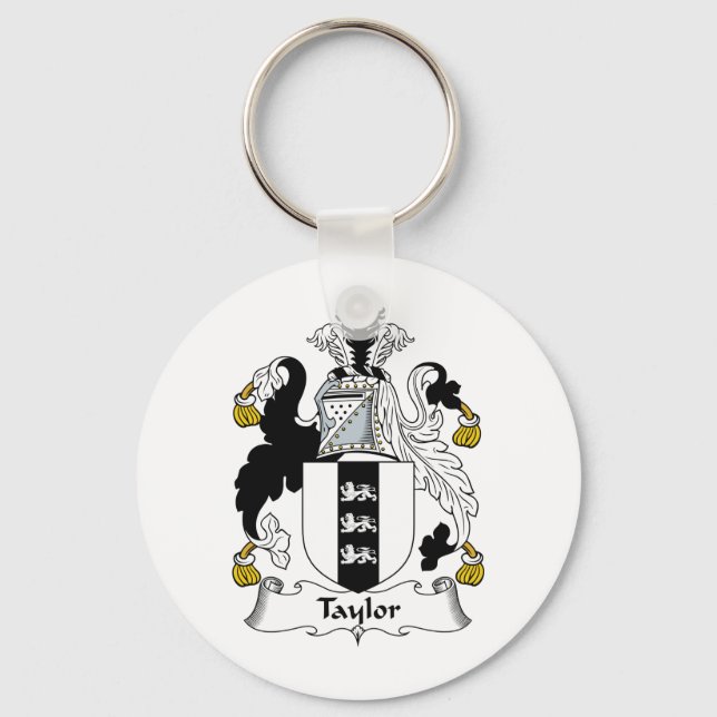Taylor Family Crest Nyckelring (Framsida)