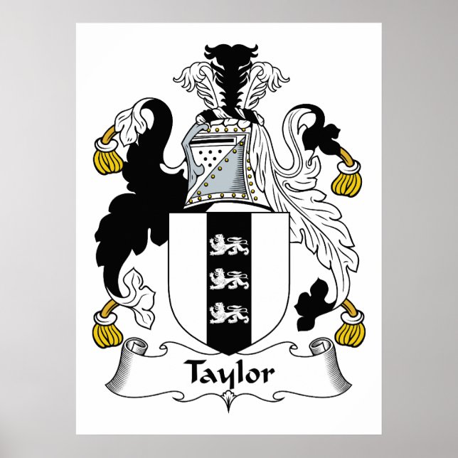 Taylor Family Crest Poster (Framsidan)