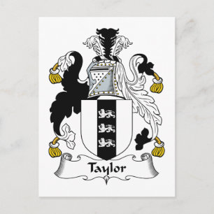 Taylor Family Crest Vykort