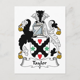 Taylor Family Crest Vykort