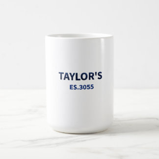 Taylor Family Namn - Anpassningsbar "Est. 2025 Kaffemugg