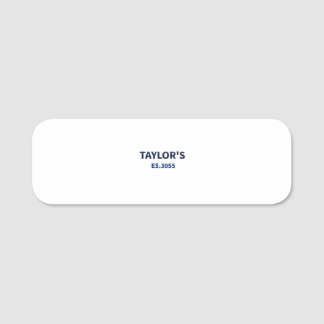 Taylor Family Namn - Anpassningsbar "Est. 2025 Namnbricka