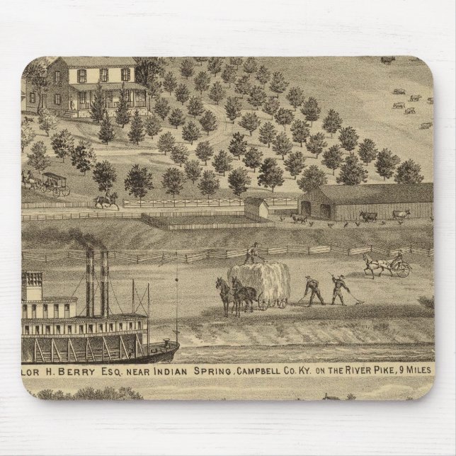 Taylor H Berry-bosättning Musmatta (Framsidan)