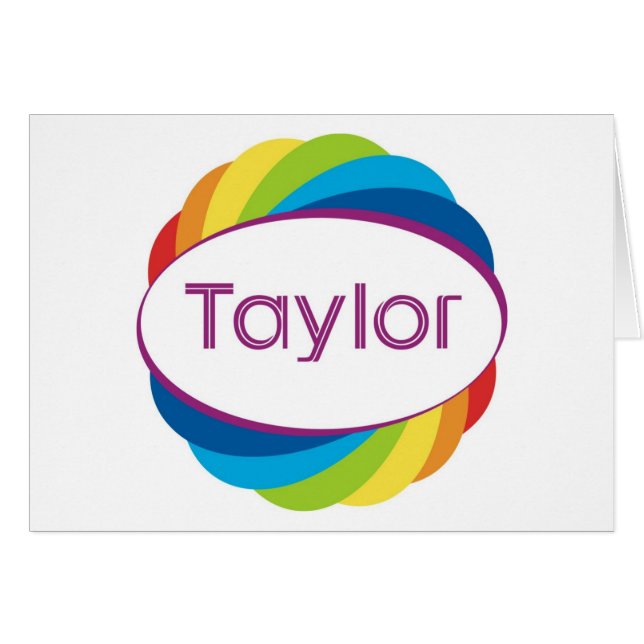 Taylor Hälsningskort (Framsidan Horizontal)