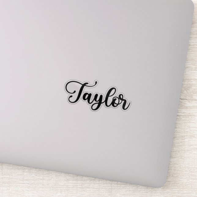 Taylor Namn - Handskriftlig calligrafi Klistermärken (Detalj)