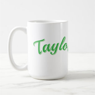 Taylor Namn I Grönt, Kaffemugg