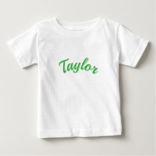 Taylor Namn I Grönt, T Shirt
