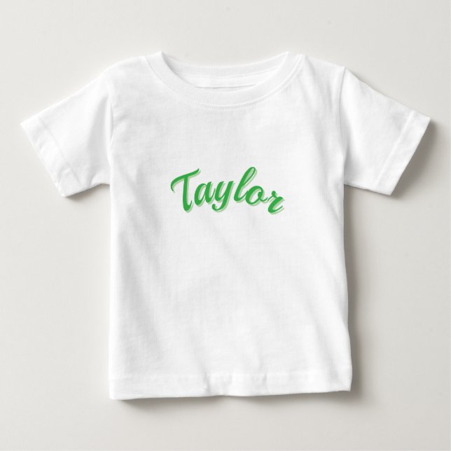 Taylor Namn I Grönt, T Shirt (Framsida)