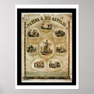 Taylor och hans armé (litho) poster