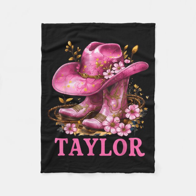 Taylor Outfit Cowgirl Boots Youth Women Teen Girls Fleecefilt (Framsidan)