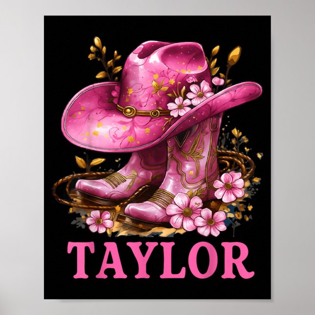 Taylor Outfit Cowgirl Boots Youth Women Teen Girls Poster (Framsidan)