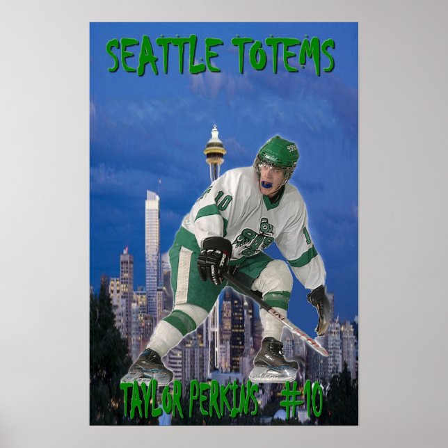 Taylor Perkins - Seattle Totems Poster (Framsidan)