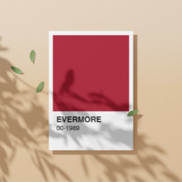 Taylor Red Evermore 1989 Albums - White Gräns Perfect Poster