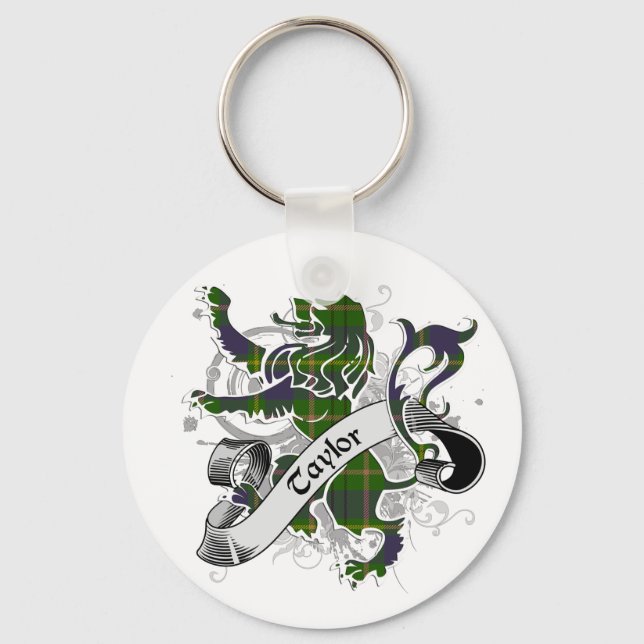 Taylor Tartan Lejon Nyckelring (Framsida)