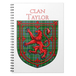 Taylor Tartan Scottish Play Lejonare Rampant Anteckningsbok