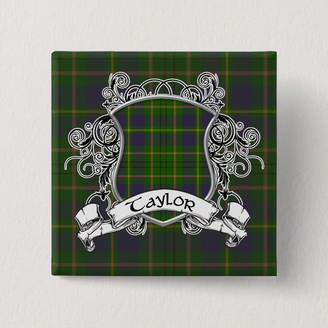Taylor Tartan Shield Knapp (Framsida)