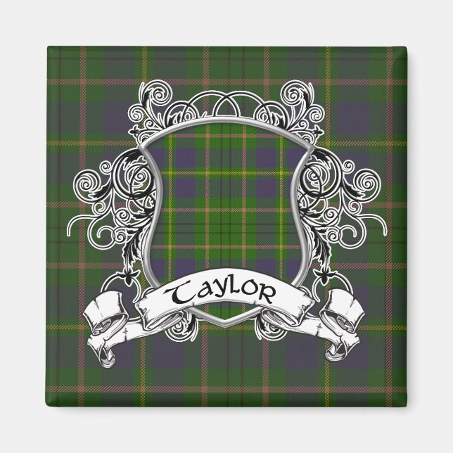 Taylor Tartan Shield Magnet (Framsidan)