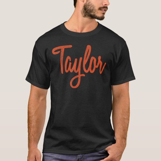 Taylor Vintage Retro T Shirt (Framsida)