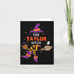 Taylor Witch Hat Halloween Ghost Surname First Kort