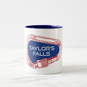 Taylor's Falls Minnesota Sten klättrande Carabiner Två-Tonad Mugg