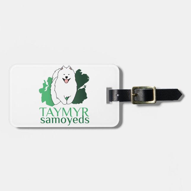 Taymyr Samoyeds bagageetikett Bagagebricka (Horisontell Framsida)