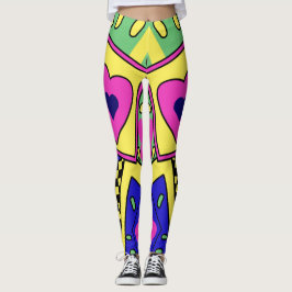 Tayt pop Leggings modern 24SS print mönster