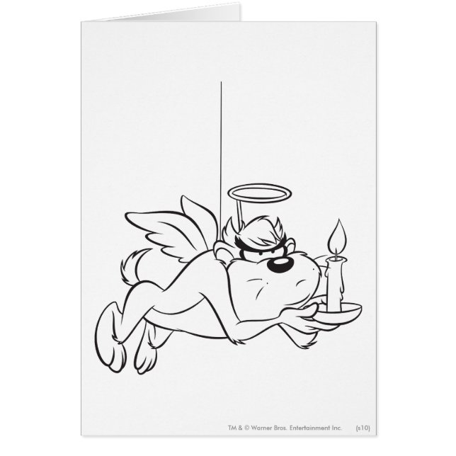 TAZ™ Angel som håller ljus Hälsningskort (Framsidan)